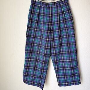 Vtg 80s 90s Lacoste Plaid Golf Pants Old Money Preppy Academia 100% Wool Japan